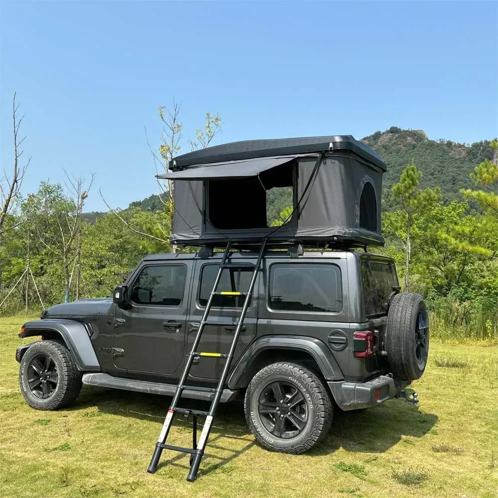Tente de Toit 2-3 Personnes Rigide, Tente de Camping pour Véhicules Imperméable